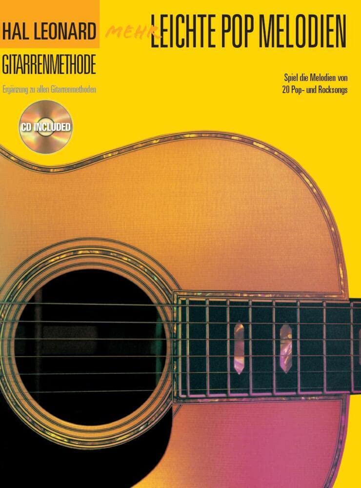Hal Leonard Gitarrenmethode - Mehr Leichte Pop Melodien Sheet Music