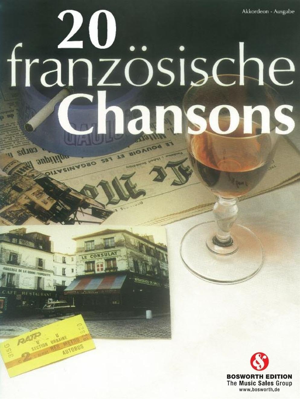 20 französische Chansons für Akkordeon. book