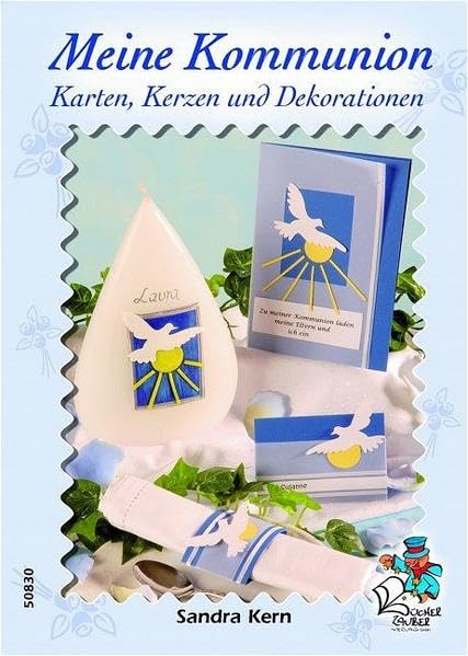 Meine Kommunion - Karten, Kerzen und Dekorationen Hobbies & Crafts