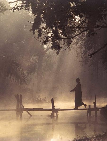 Monk on bridge: Blankbook (Blankbook (RB906)) Photography