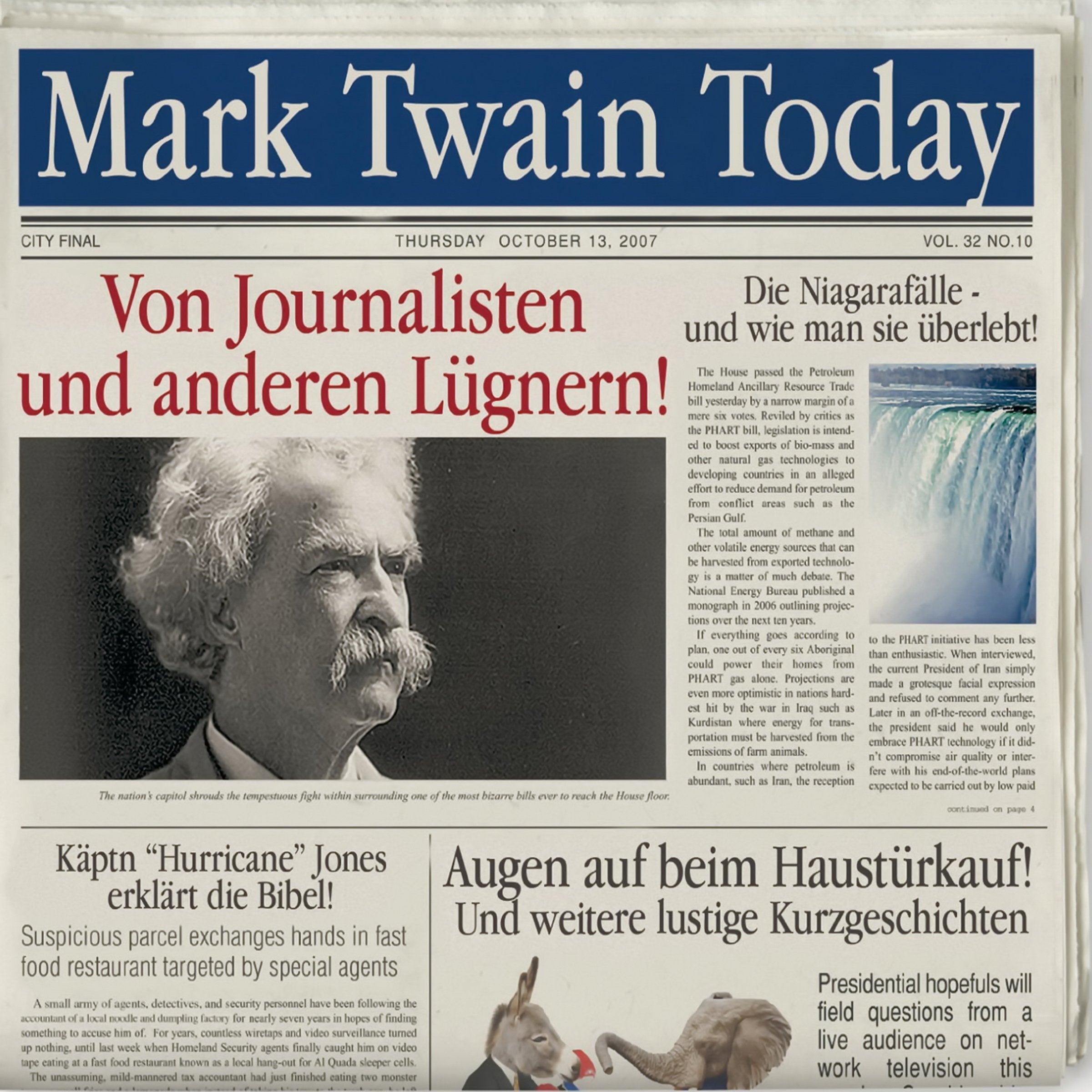 Von Journalisten & Anderen Lügnern! Mark Twain Tod cd