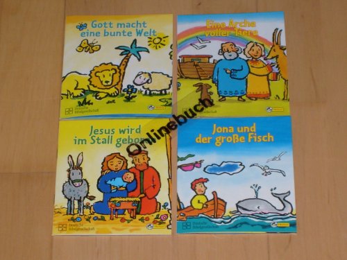 4 Bücher Bibelgeschichten - Miniausgabe Folge 1 - 4 Books