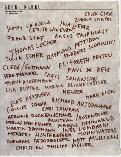 Georg Kargl. Fine Arts since 1998: Box since 2005: Dtsch.-Engl. Film, Art & Culture