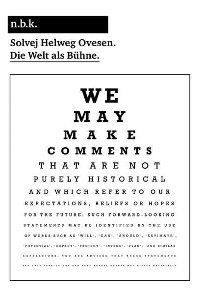 Solvej Helweg Ovesen. Die Welt als Bühne. n.b.k. Diskurs Film, Art & Culture