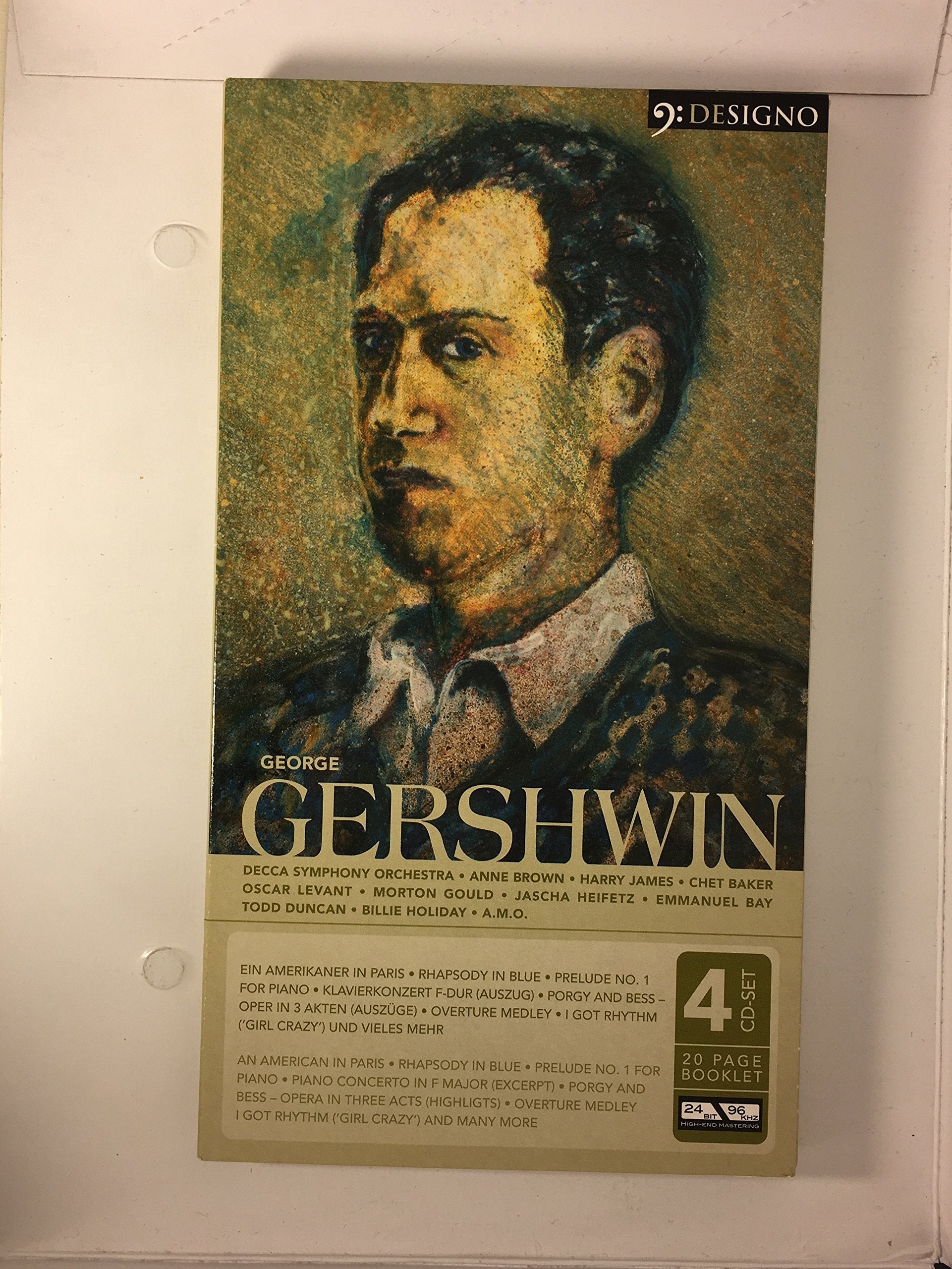 George Gershwin: Ein Amerikaner in Paris; Rhapsody in Blue; Prelude No. 1; For Piano; Klavierkonzert F-Dur; Porgy and Bess-Oper in 3 Akten, Overture Medley, I got rhythm ('girl crazy') und vieles mehr Arts & Music