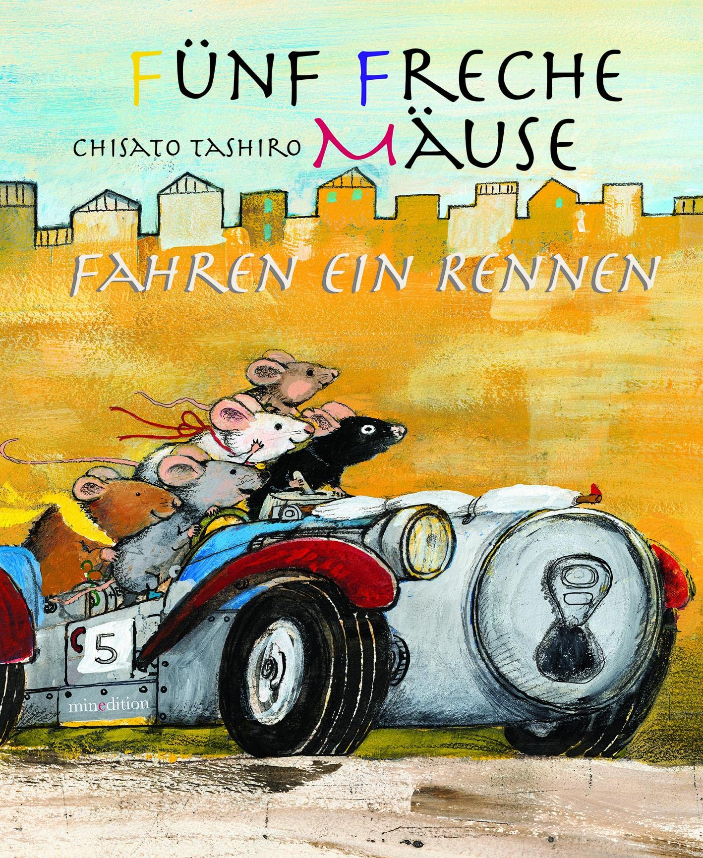 Fünf freche Mäuse fahren ein Rennen Children's books