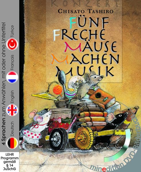 Fünf freche Mäuse machen Musik (Buch mit DVD) Children's books