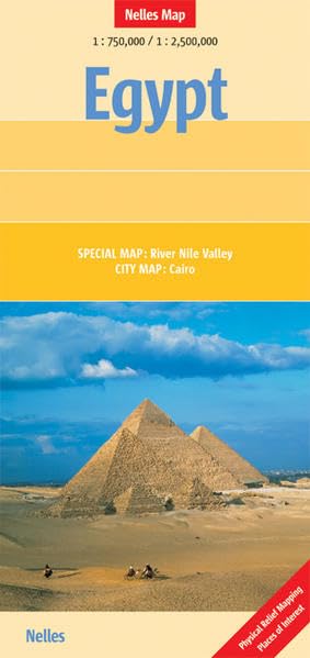 Nelles Map Egypt (Landkarte) 1 : 750 000 / 1 : 2 500 000. Special Maps: River Nile Valley, Aswan, Giza Pyramid Complex , Hurghada, Luxor, Sharm el-Sheikh,Valley of the Kings;City Maps:Cairo,Alexandria Leisure, Home & Garden