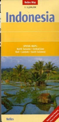 Nelles Map Indonesia (Landkarte) 1 : 4 500 000. Special Maps: Around Rantepao, Bali, Central Java, Lombok, North Sumatra, South Sulawesi Leisure, Home & Garden