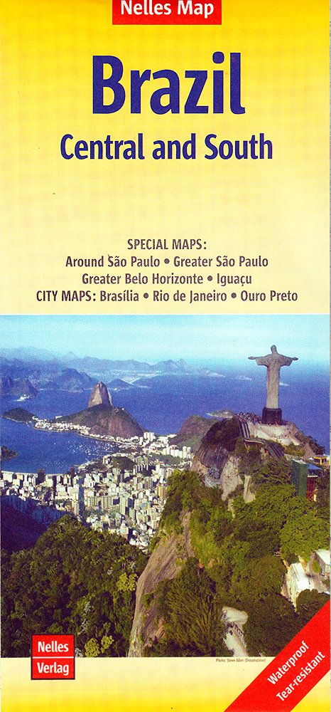 Nelles Map Landkarte Brazil: Central and South: 1:2,5 Mill. | reiß- und wasserfest; waterproof and tear-resistant; indéchirable et imperméable; irrompible & impermeable (Nelles Map: Strassenkarte) Leisure, Home & Garden