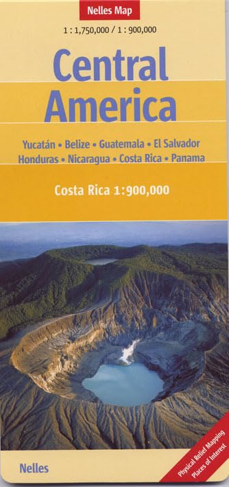 Nelles Map Central America (Landkarte) 1 : 1 750 00 / 1 : 900 000. Special Maps: Yucatan, Belize, Guatemala, El Salvador, Honduras, Nicaragua, Costa Rica, Panama and City Maps Leisure, Home & Garden