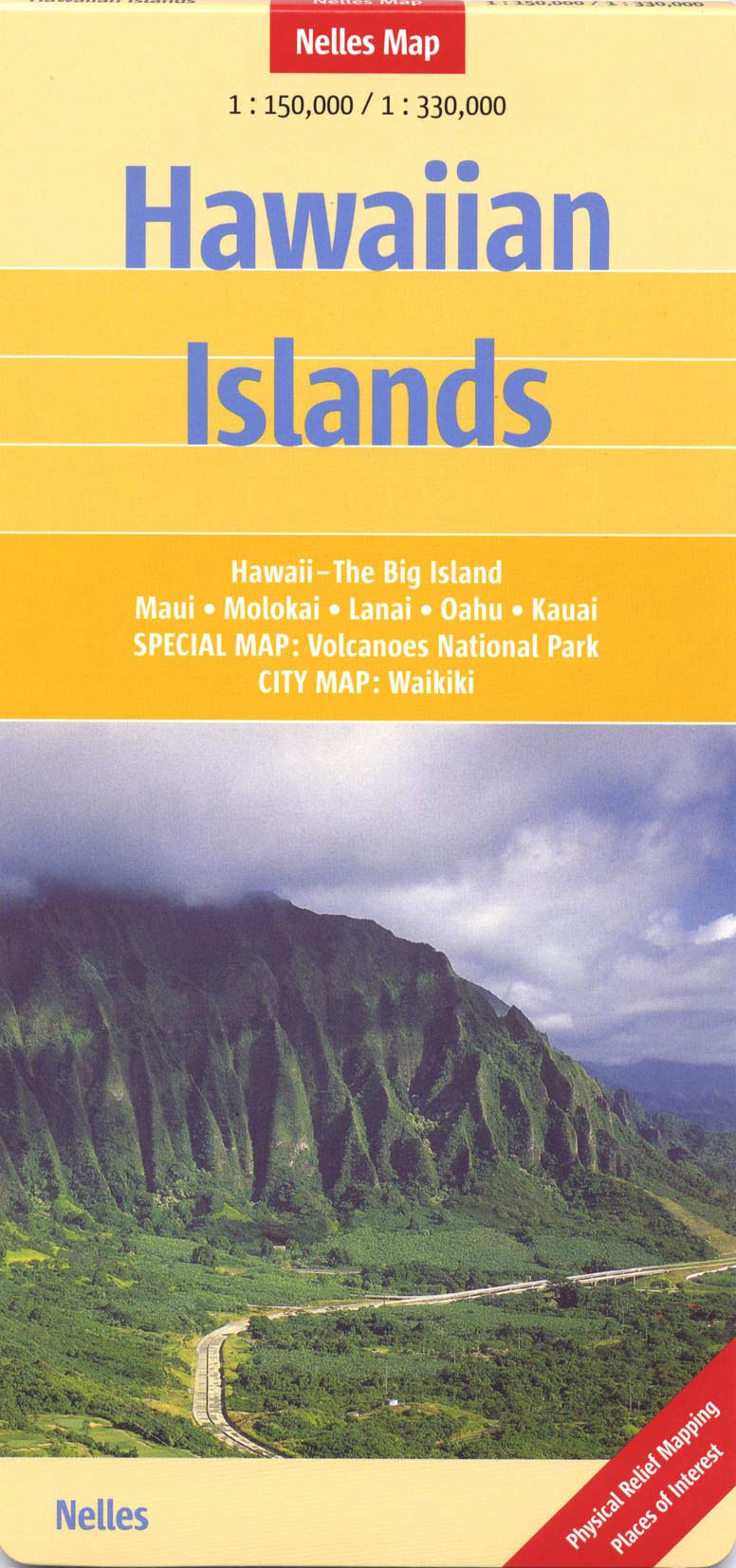 Hawaiian Islands: 1:150.000 / 1:330.000: Hawaii - The Big Island, Maui, Molokai, Lanai, Oahu, Kauai. Special map: Volcanoes National Park. City map: ... of Interest (Nelles Map / Strassenkarte) Leisure, Home & Garden