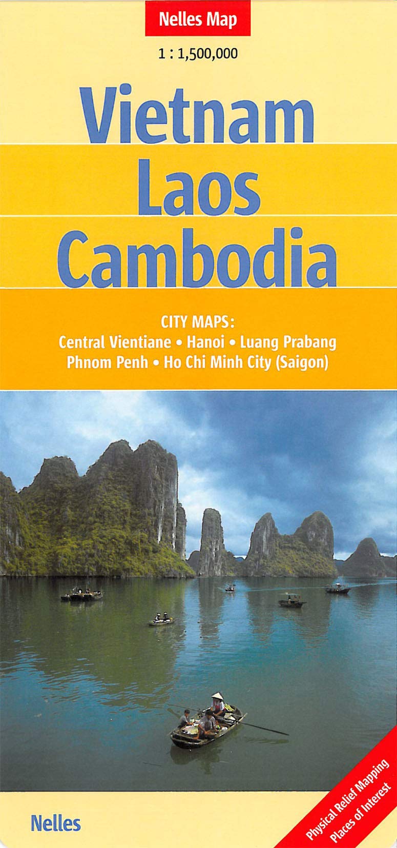 Vietnam, Laos, Cambodia Nelles Map book