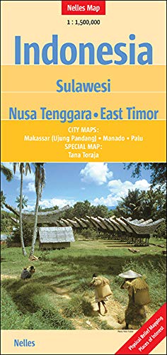Indonesia : Sulawesi, Nusa Tenggara - East Timor: 1 : 1,5 Mio (Nelles Map: Strassenkarte) Leisure, Home & Garden