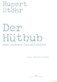 Der Hütbub - und andere Geschichten Books