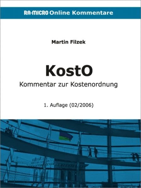 RA-MICRO Kommentar zur Kostenordnung (KostO) Law