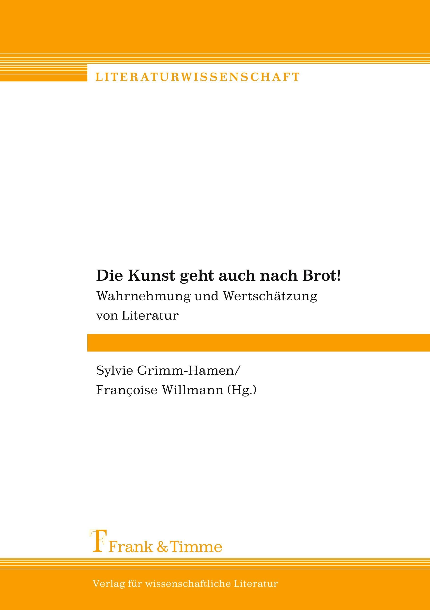 Die Kunst geht auch nach Brot! book