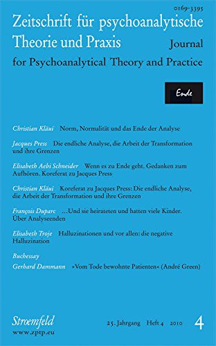Zeitschrift für psychoanalytische Theorie und Praxis, Jg. XXV / Ende Psychology