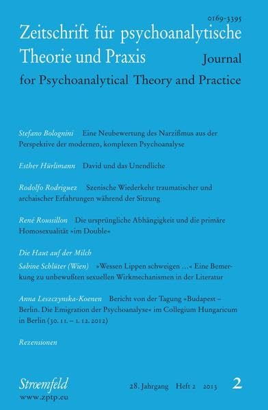 Zeitschrift für psychoanalytische Theorie und Praxis, Jg. XXVIII / Heft 2 Psychology