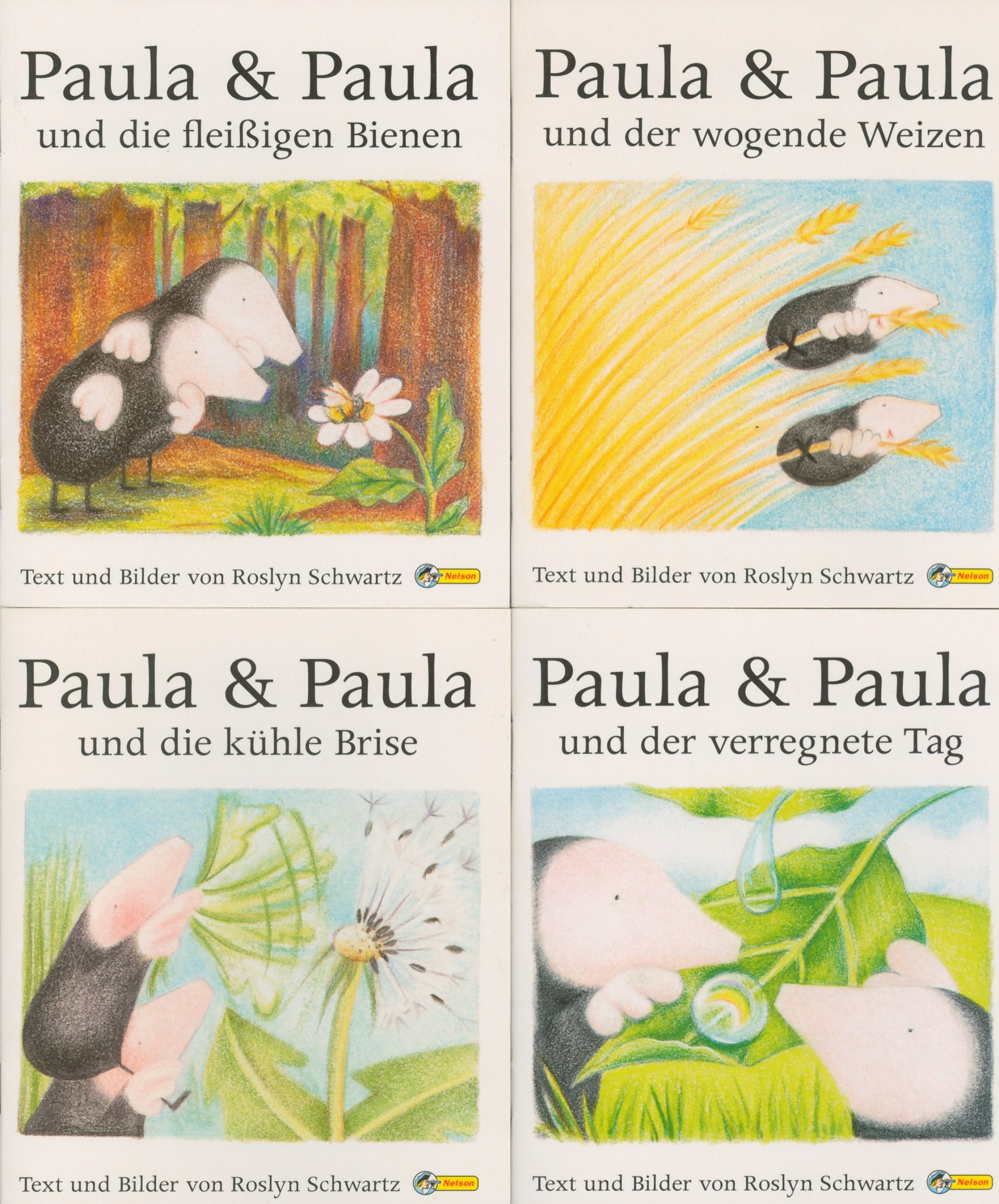 Paula & Paula - 4 Hefte - ...und die fleißigen Bienen - ...und die kühle Brise - ...und der wogende Weizen - ...und der verregnete Tag Books