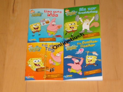 4 Bücher Spongebob Schwammkopf - Miniausgabe Folge 1 - 4 Cartoons
