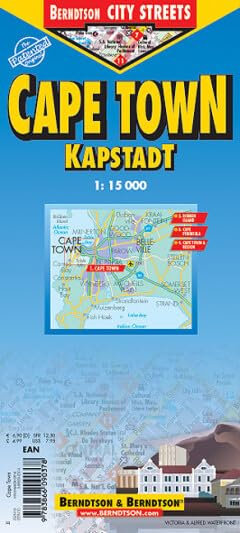Kapstadt: 1:15 000. Einzelkarten: Cape Town 1:15 000. Cape Peninsula 1:140 000. Cape Town and Region 1:635 000. Robben Island 1:40 000. South Africa ... & Time Zones (Berndtson City Streets) Leisure, Home & Garden