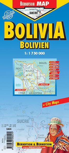 Bolivien: 1:1 750 000. Einzelkarten: Bolivia Oeste 1:1 750 000; Bolivia Este 1:2 500 000; La Paz 1:10 000; La Paz & Alrededores 1:400 000; Cochabama ... 1:12 000; Tiwanacu 1:10 000 (Berndtson Maps) Leisure, Home & Garden