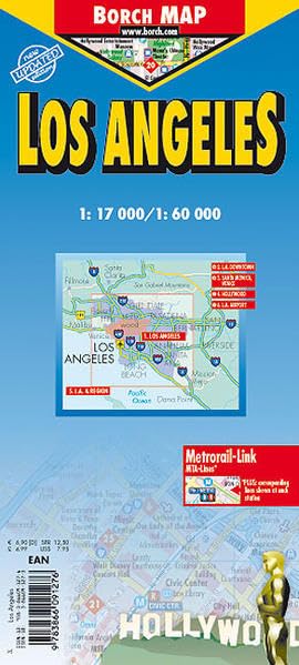 Los Angeles: 1:17 000 / 1:60 000. Einzelkarten: Los Angeles 1:60 000; L.A. Downtown 1:17 000; Hollywood 1.15 000; Santa Monica & Venice 1:20 000; L.A. ... USA administrative/time zones (Borch Map) Leisure, Home & Garden