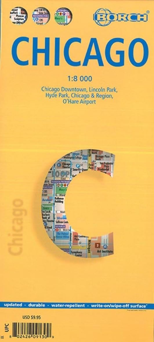 Chicago, Borch Map Leisure, Home & Garden Books