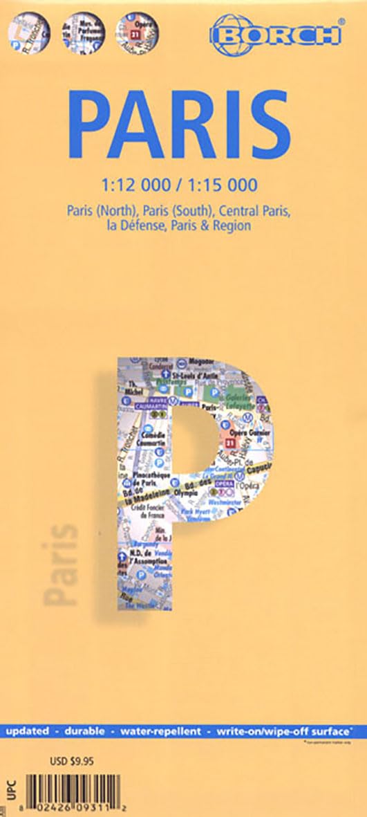 Paris 1 : 12 000 / 1 : 15 000 Leisure, Home & Garden