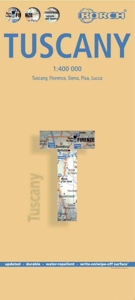 Tuscany, Toskana, Borch Map: Tuscany, Florence, Siena, Pisa, Lucca Leisure, Home & Garden