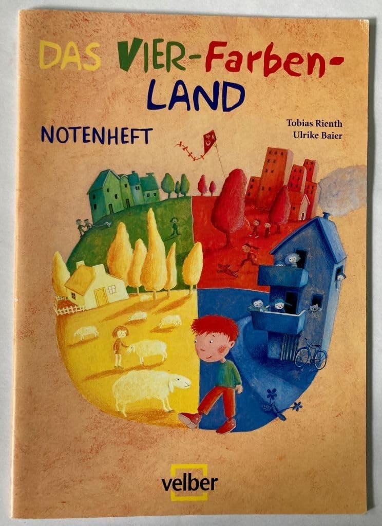 Das Vier-Farben-Land Notenheft: Mit Gitarrengriffen und Liedtexten Non-fiction
