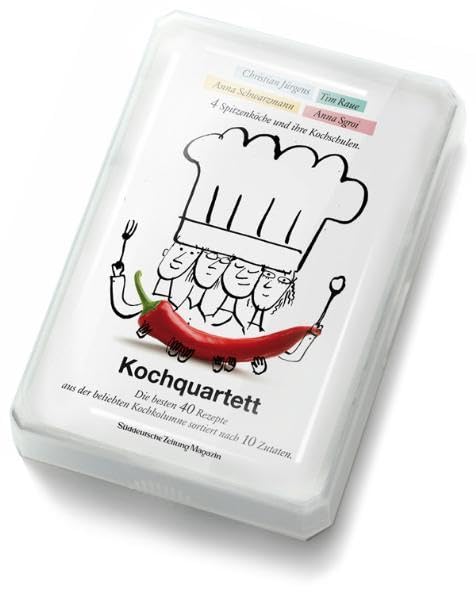 Kochquartett: 40 hochwertige Rezeptkarten in einer Kartenbox Leisure, Home & Garden