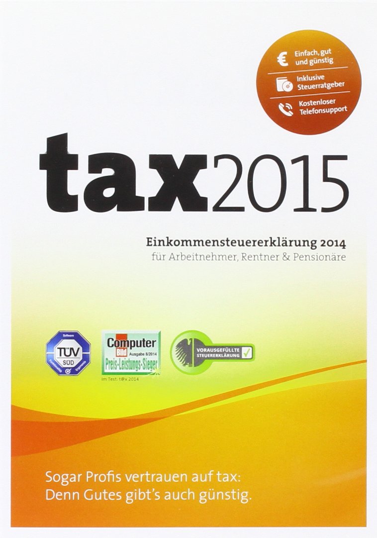 tax 2015 (für Steuerjahr 2014) Taxes & Bookkeeping
