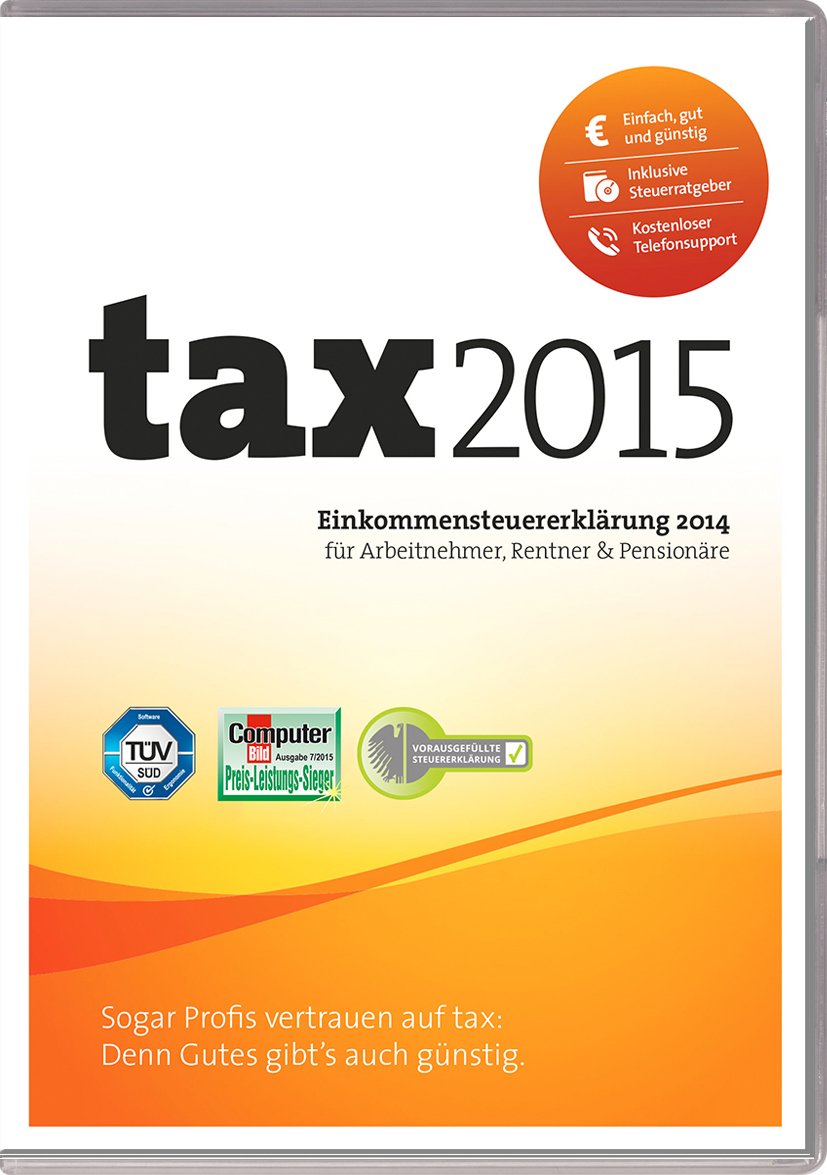 tax 2015 (für Steuerjahr 2014 / Frustfreie Verpackung) software