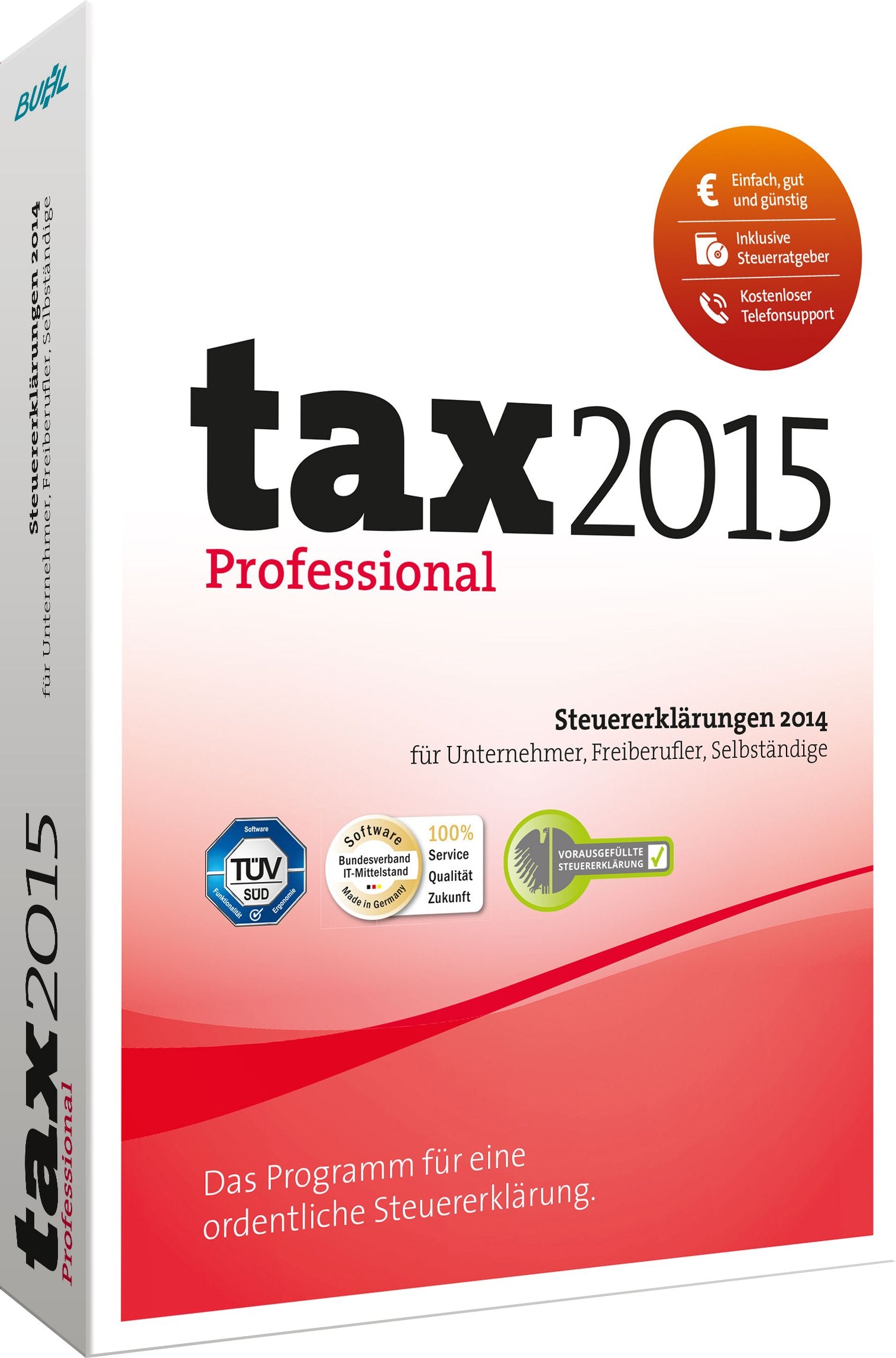 tax 2015 Professional (für Steuerjahr 2014) Taxes & Bookkeeping