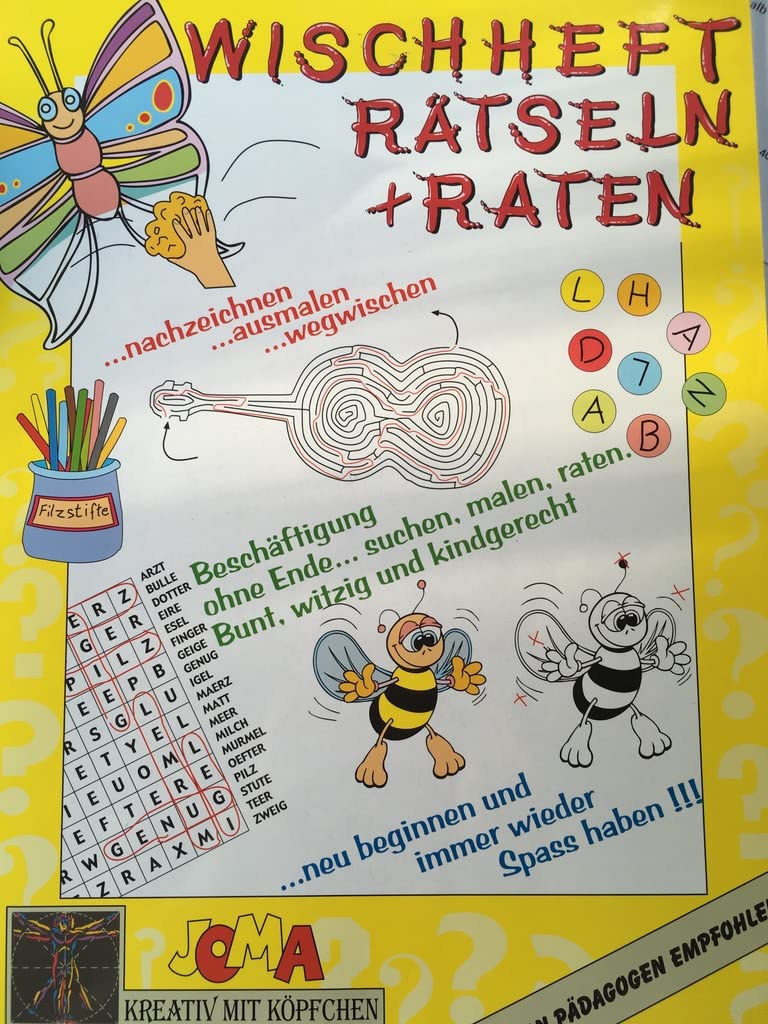 Wischheft Rätseln und Raten Books