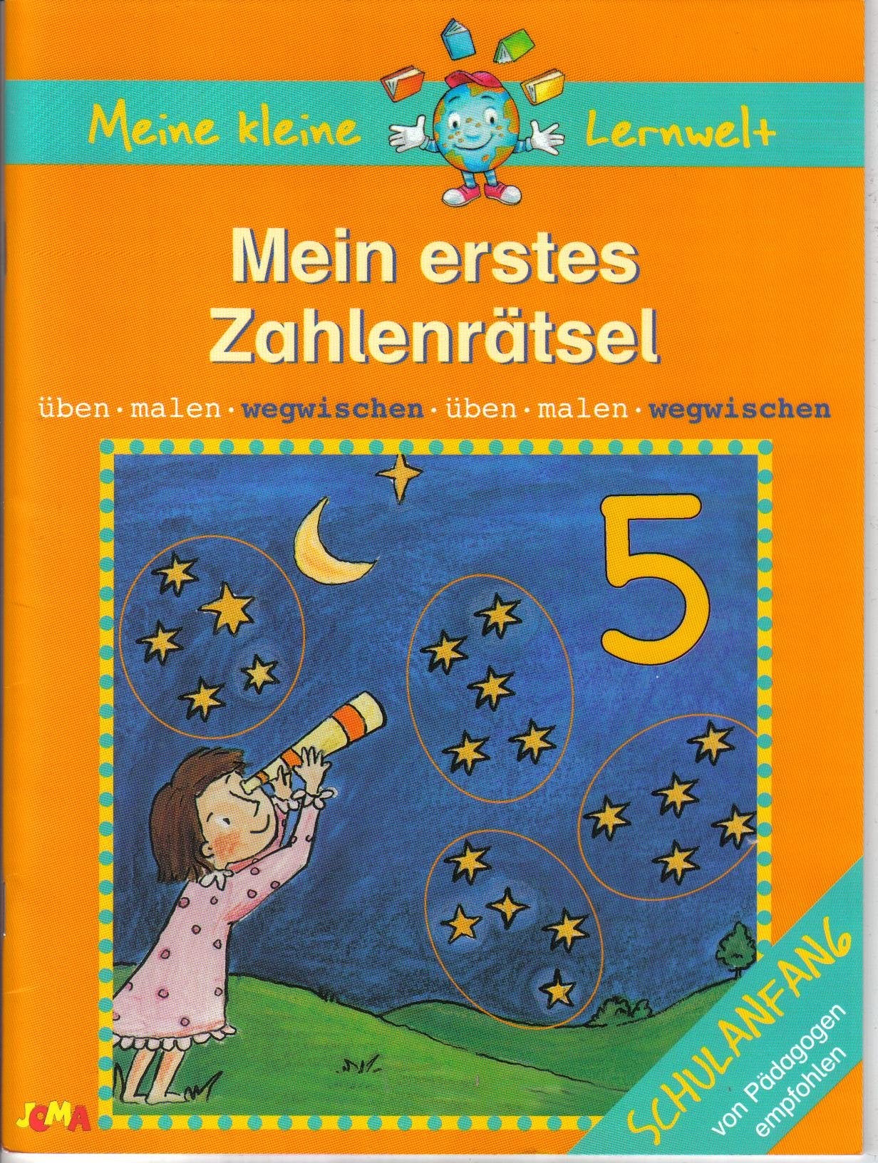 Meine kleine Lesewelt. Mein erstes Zahlenrätsel: Wischheft. Schulanfang Books