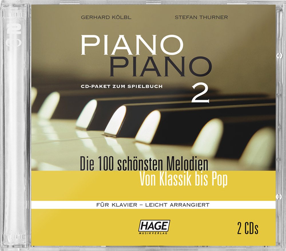 Piano Piano 2 - leicht arrangiert, CD-Paket mit 2 CDs: Die 100 schönsten Melodien von Klassik bis Pop Sheet Music