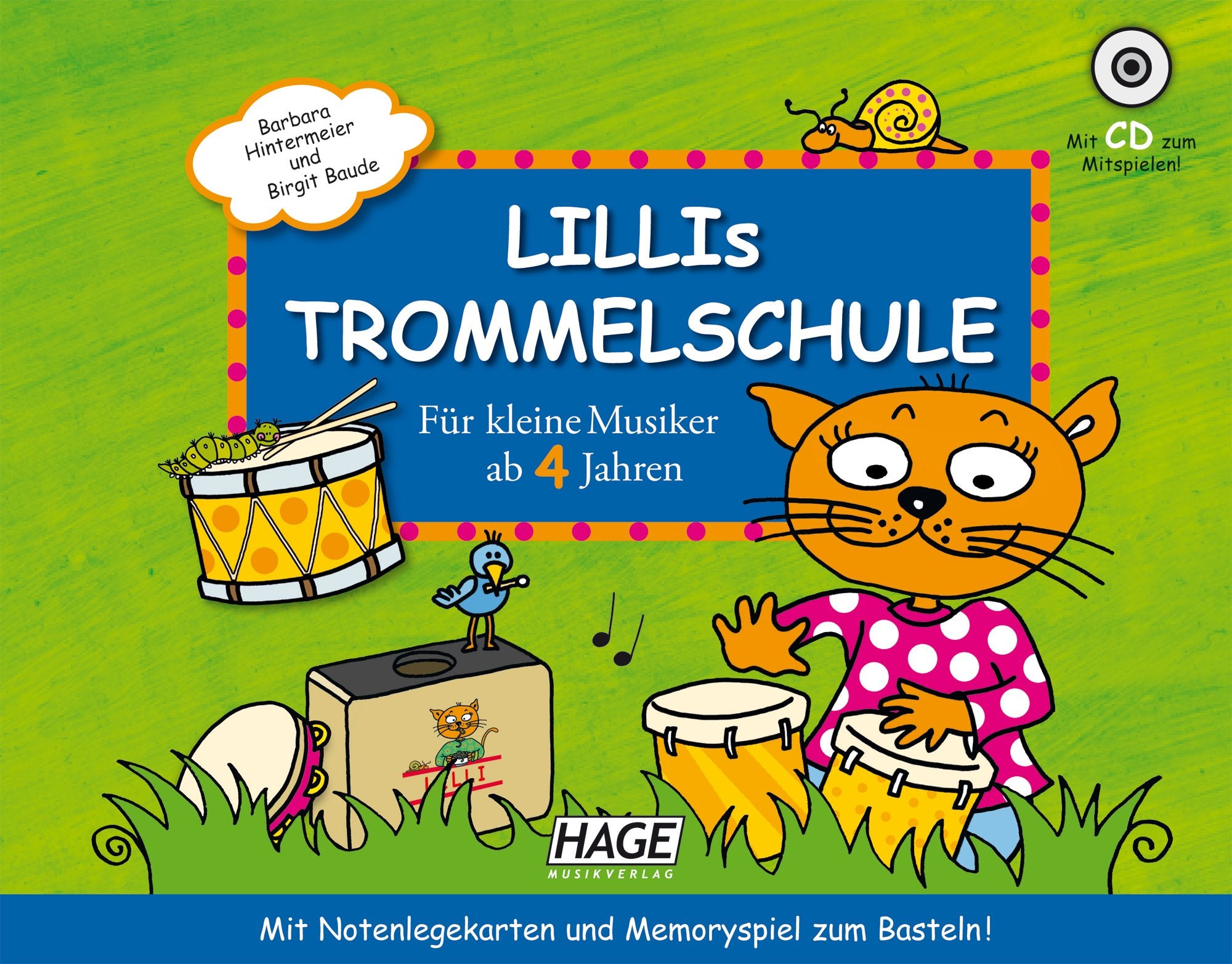 Lillis Trommelschule: Für kleine Musiker ab 4 Jahren. Mit Notenlegekarten und Memoryspiel zum Basteln! Sheet Music