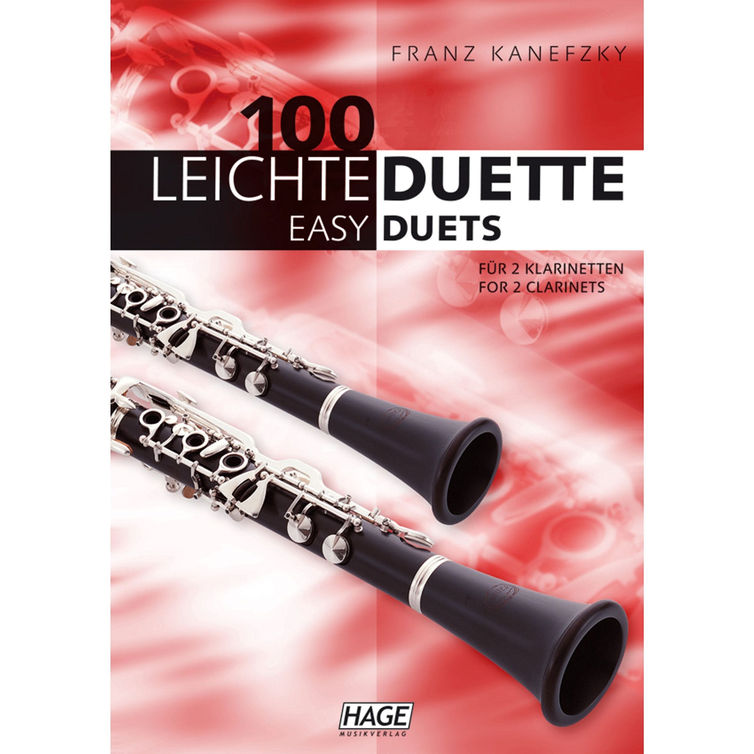 100 leichte Duette für 2 Klarinetten: Notenbuch für 2 Klarinetten Sheet Music