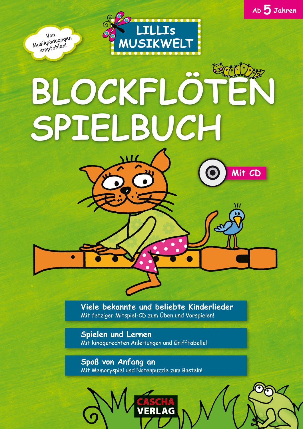 Blockflöten Spielbuch mit CD: Bekannte und beliebte Kinderlieder für Kinder ab 5 Jahren Sheet Music