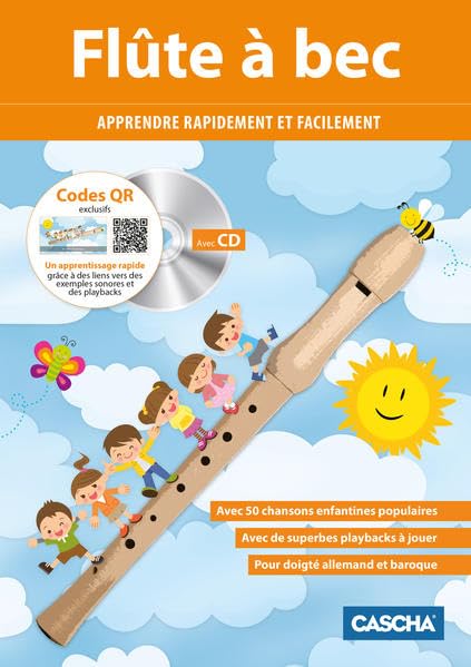 Flûte à bec: Apprendre rapidement et facilement + Codes QR Sheet Music