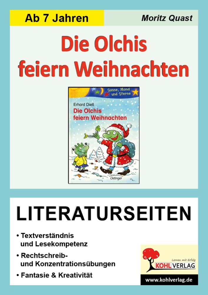 Die Olchis feiern Weihnachten / Literaturseiten: Begleitmaterial mit Arbeitsblättern zur Lektüre Professional & Reference Books