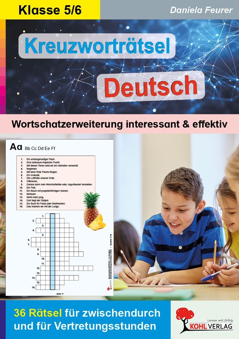 Kreuzworträtsel Deutsch 5.-6. Schuljahr Professional & Reference Books