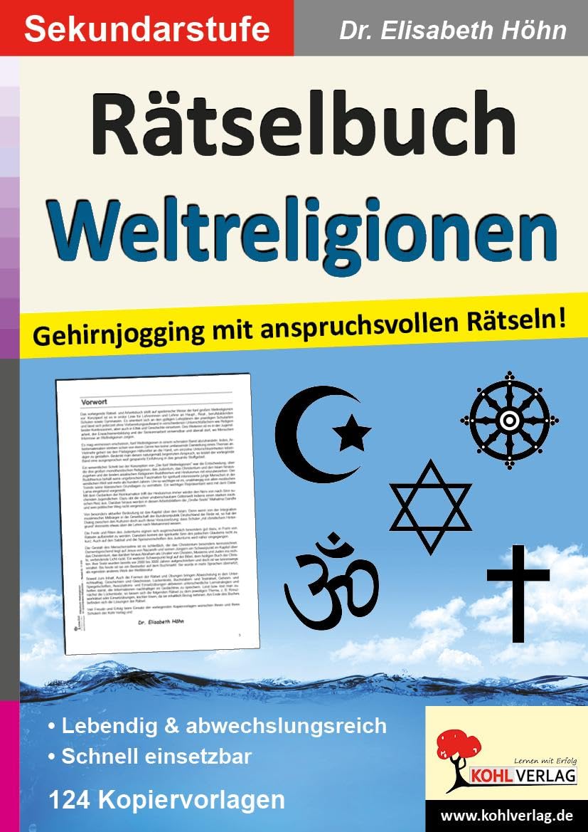 Rätselbuch Weltreligionen: Gehirnjogging mit anspruchsvollen Rätseln! Professional & Reference Books