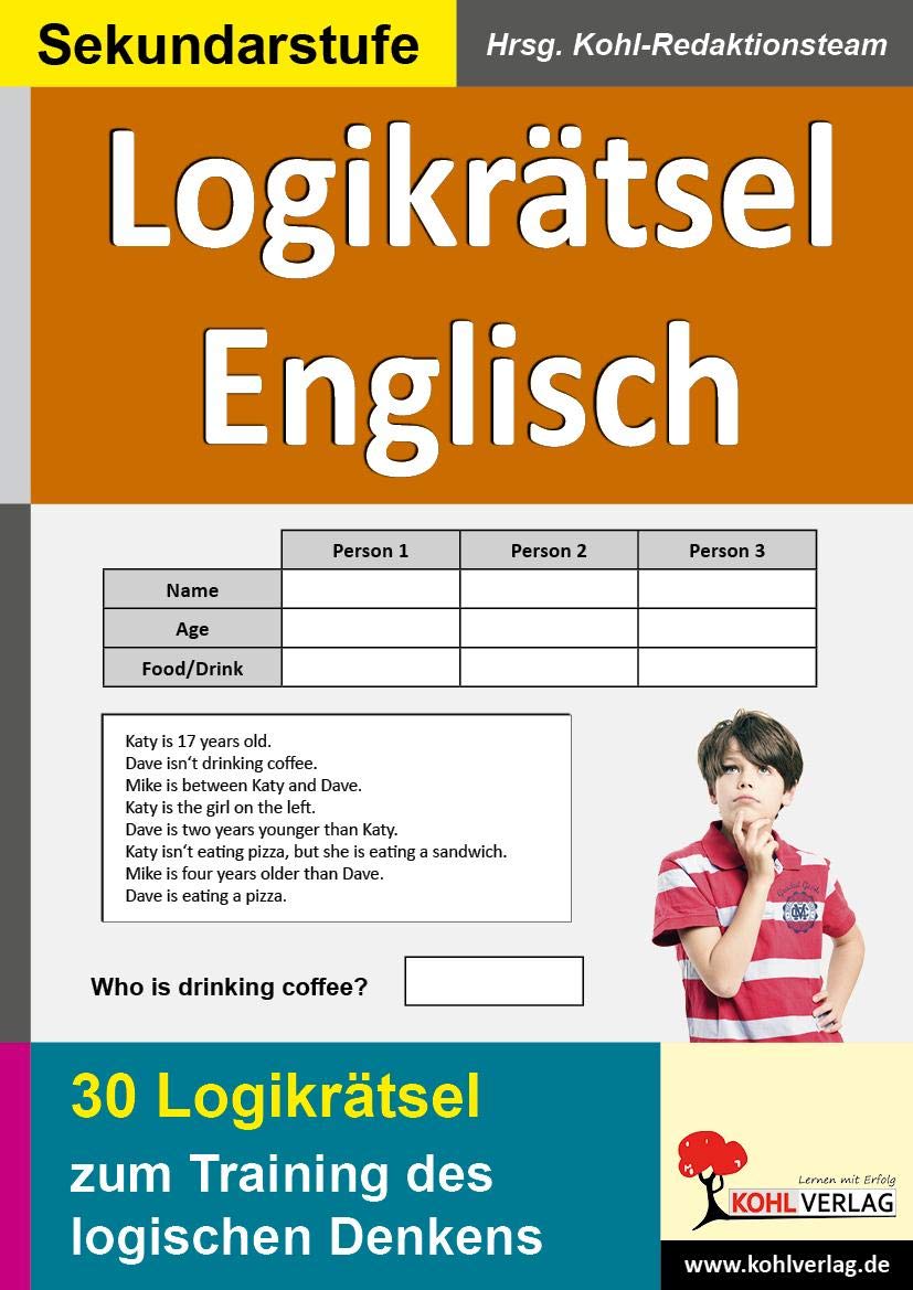 Logikrätsel Englisch Pfiffige Logicals zum Training des logischen Denkens Foreign Languages ​​& Dictionaries