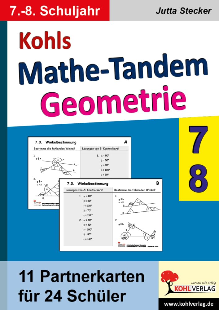 Kohls Mathe-Tandem /Geoemtrie 7.-8. Schuljahr: Partnerrechnen im 7.-8. Schuljahr Education & Training