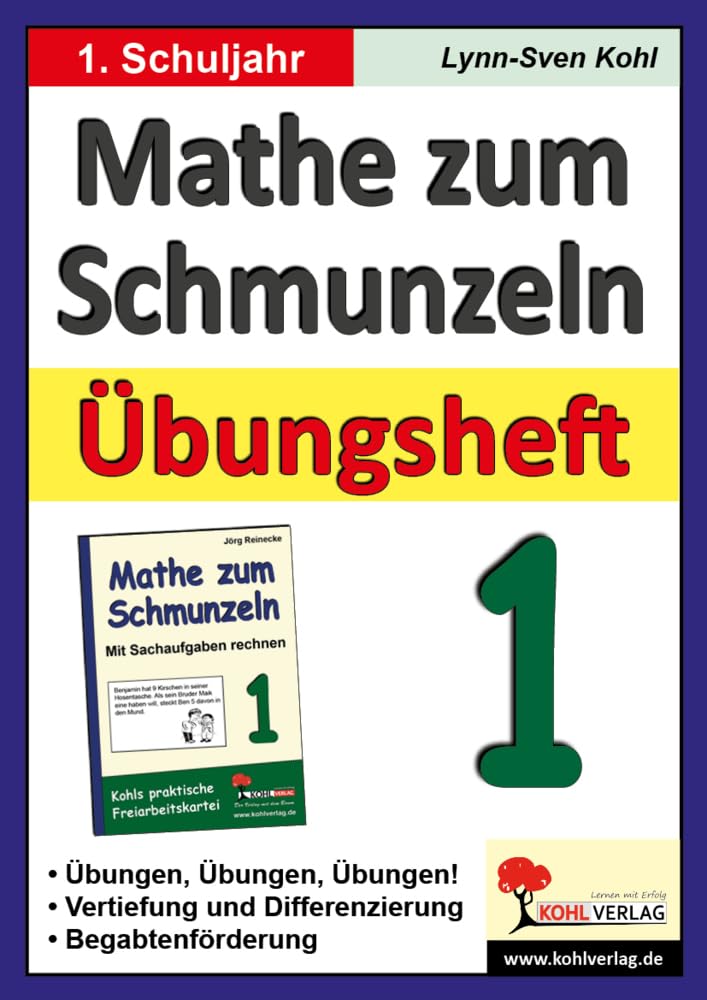 Mathe zum Schmunzeln - Übungsheft, 1. Schuljahr: Übungen, Übungen, Übungen! Vertiefung und Differenzierung, Mit Lösungen Education & Training