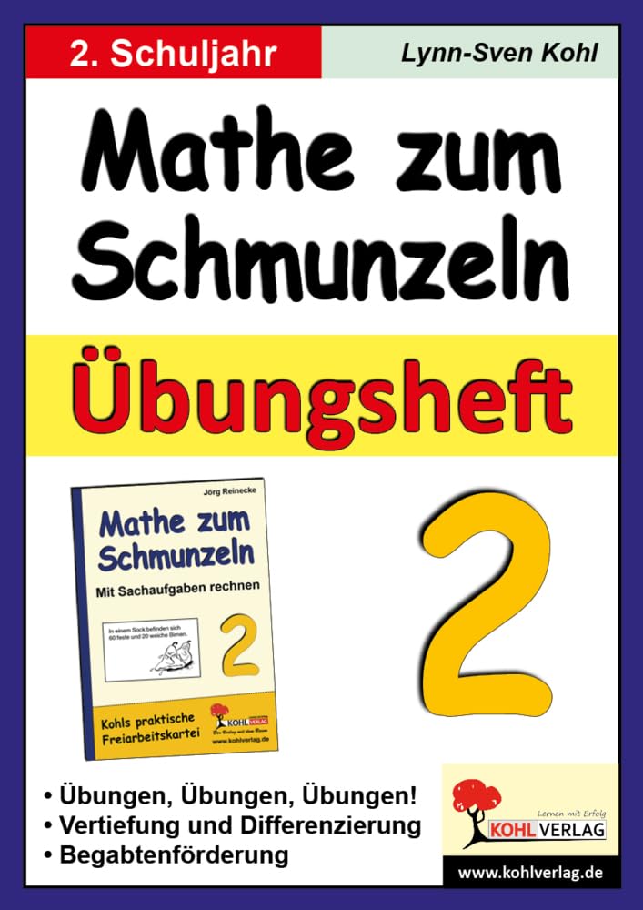Mathe zum Schmunzeln - Übungsheft, 2. Schuljahr Study Guides